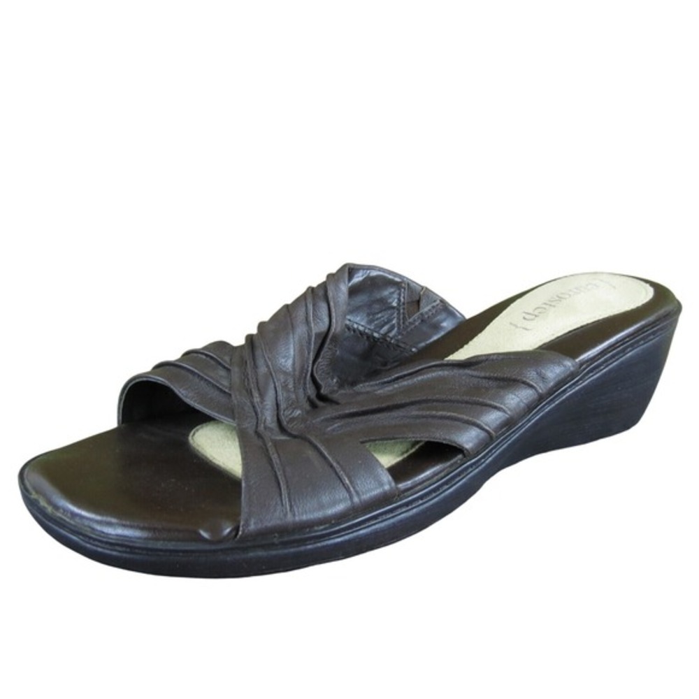Eurostep Women's  Slide Brown Leather Sz 8 Medium‎  Used 2025